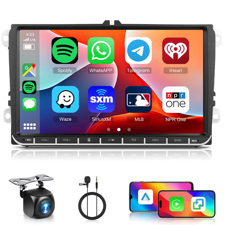 Hodozzy 6G+128G 8-Core Autoradio für VW Passat B6 Golf 5/6 Touran T5 Tiguan Polo Jetta Seat Skoda mi