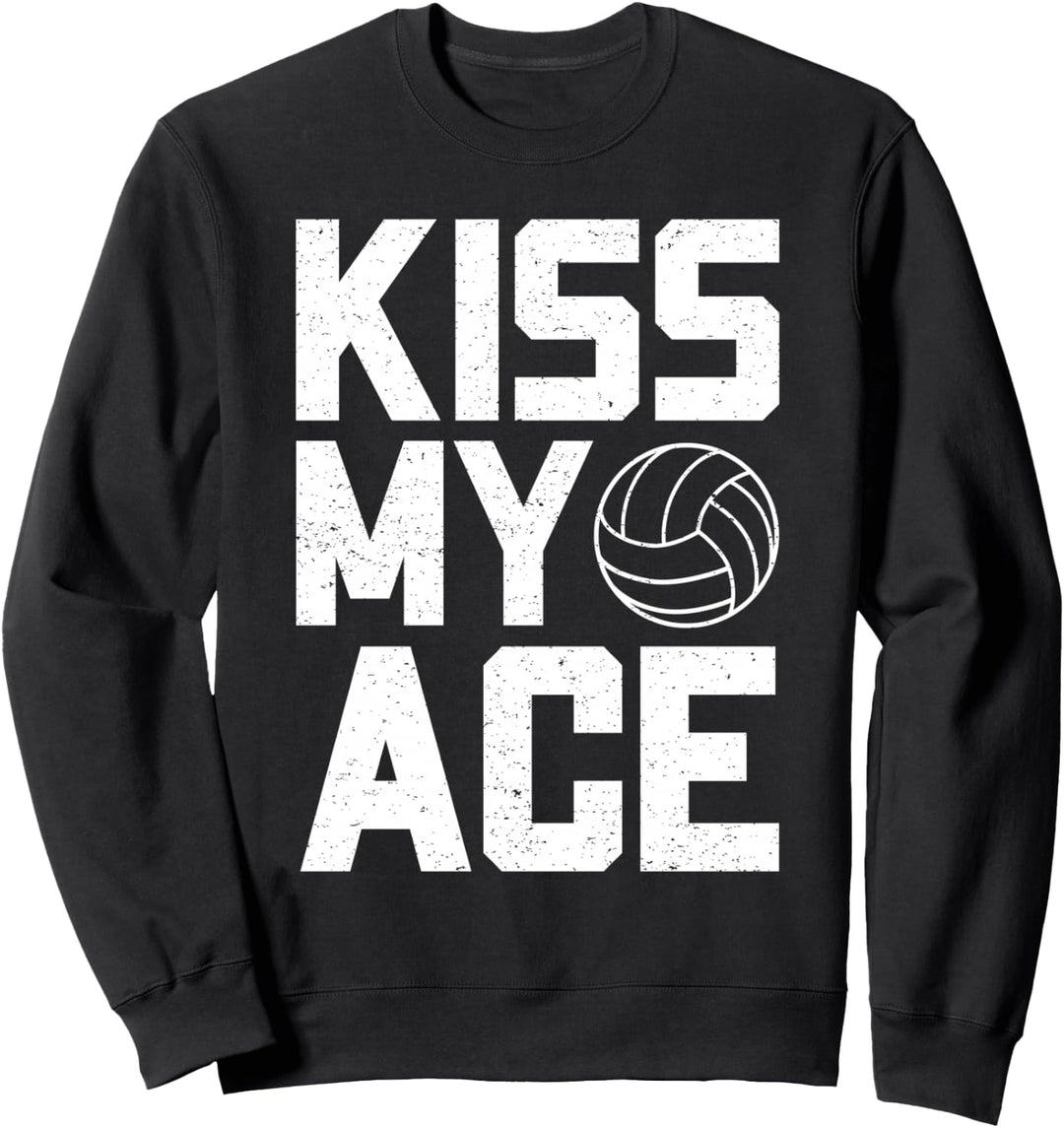 Lustiges Volleyball Küss mein Ass Sweatshirt