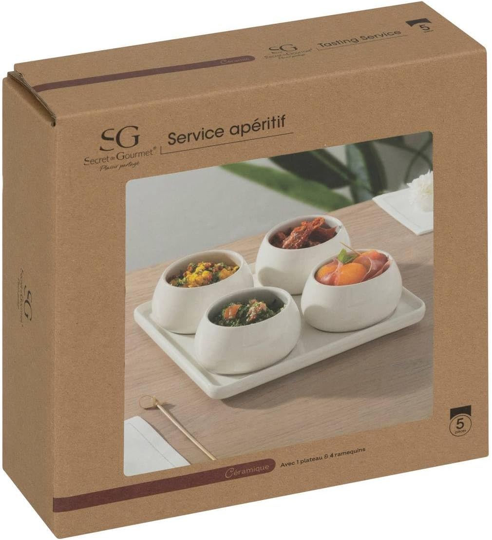 Secret de Gourmet - Aperitifset Nora weiss 5-teilig