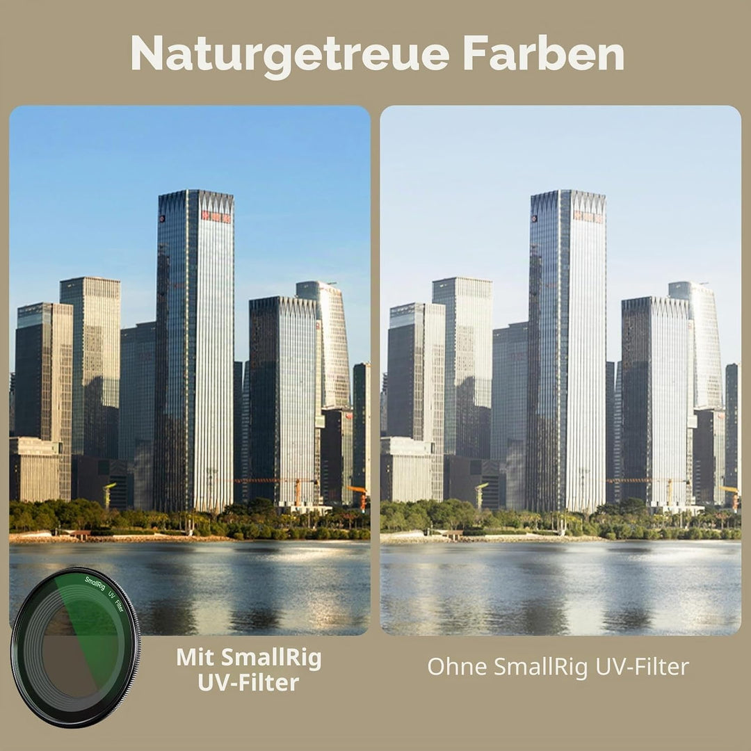 SMALLRIG Magnetischer UV-Filter für FUJIFILM X Half Kamera, optisches Glasobjektiv, Leichter Alumini