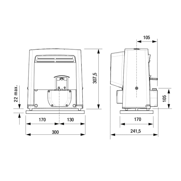 came Automatisierung bx 230 V bx708ags 801ms-0030 ex bx-78