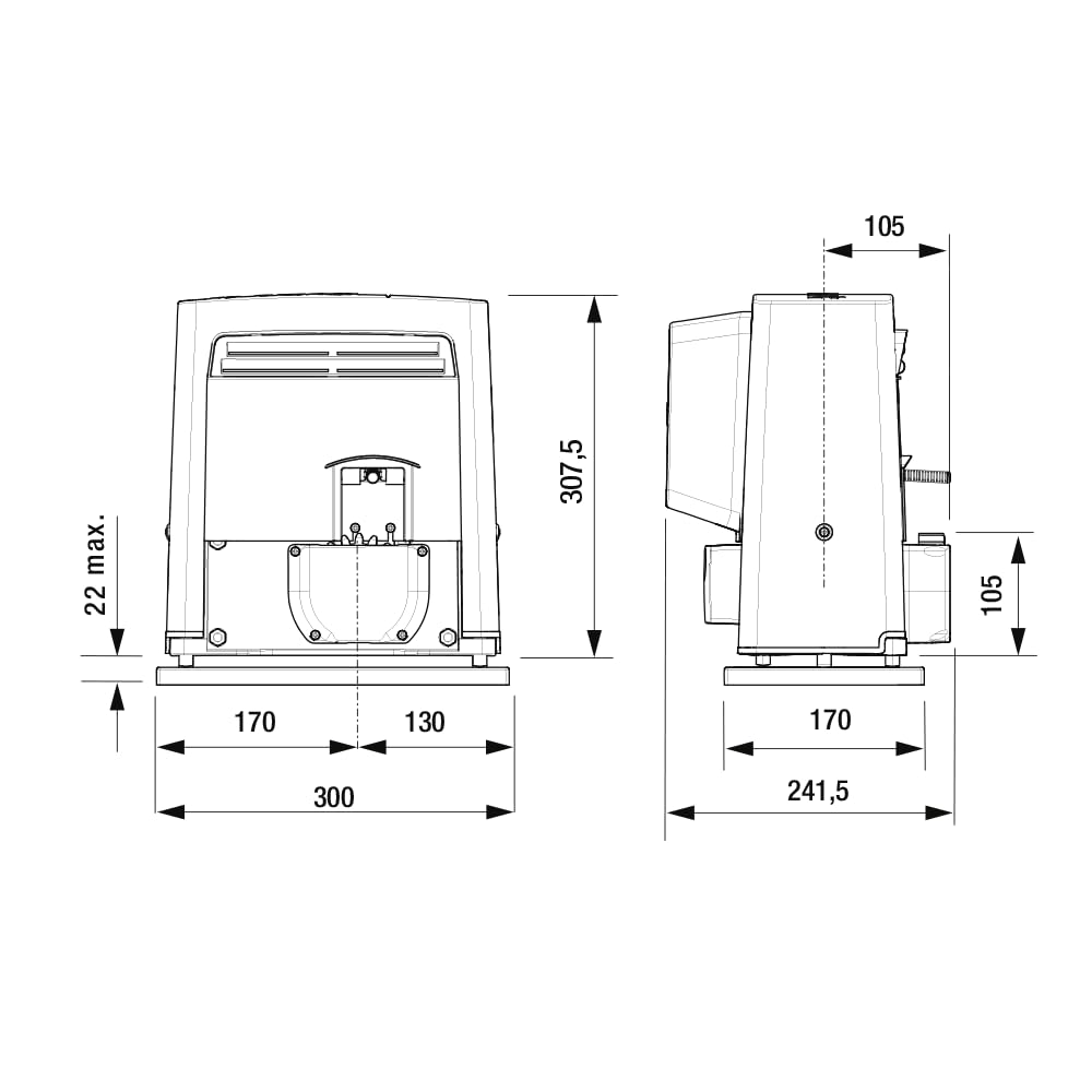 came Automatisierung bx 230 V bx708ags 801ms-0030 ex bx-78