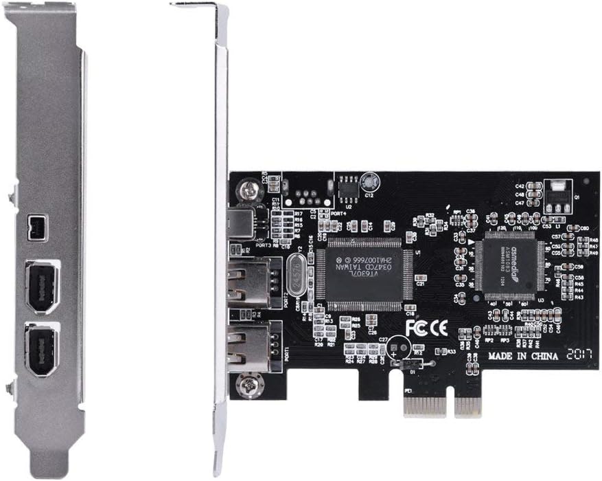 Firewire PCI-Express-Karte, PCI-E PCI Express FireWire 1394a IEEE 1394 Controller-Karte mit FireWire