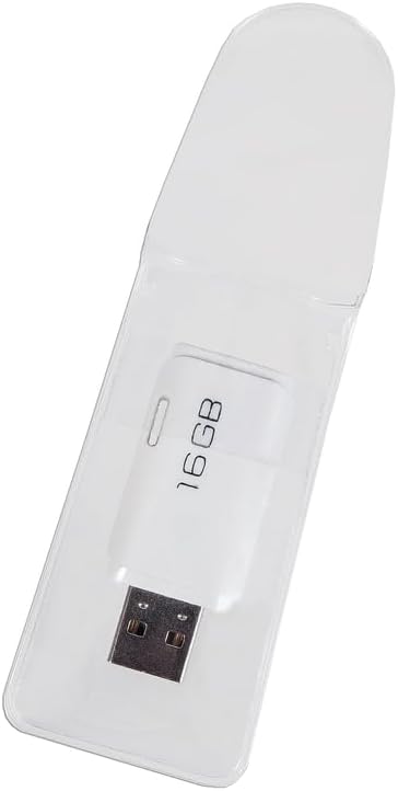 100 selbstklebende USB-Hüllen aus transparenter Folie, offenes Mass: 40 x 126 mm