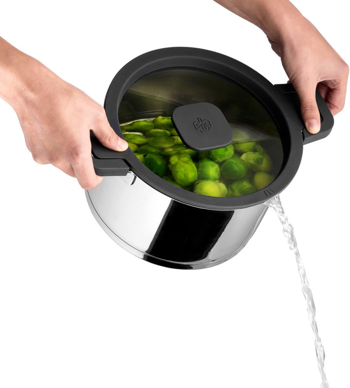 Schulte-Ufer Fleischtopf Maxa by Barski Design 64119-24, Edelstahl, 24 cm, ca. 5,5 l FT 24 cm, FT 24