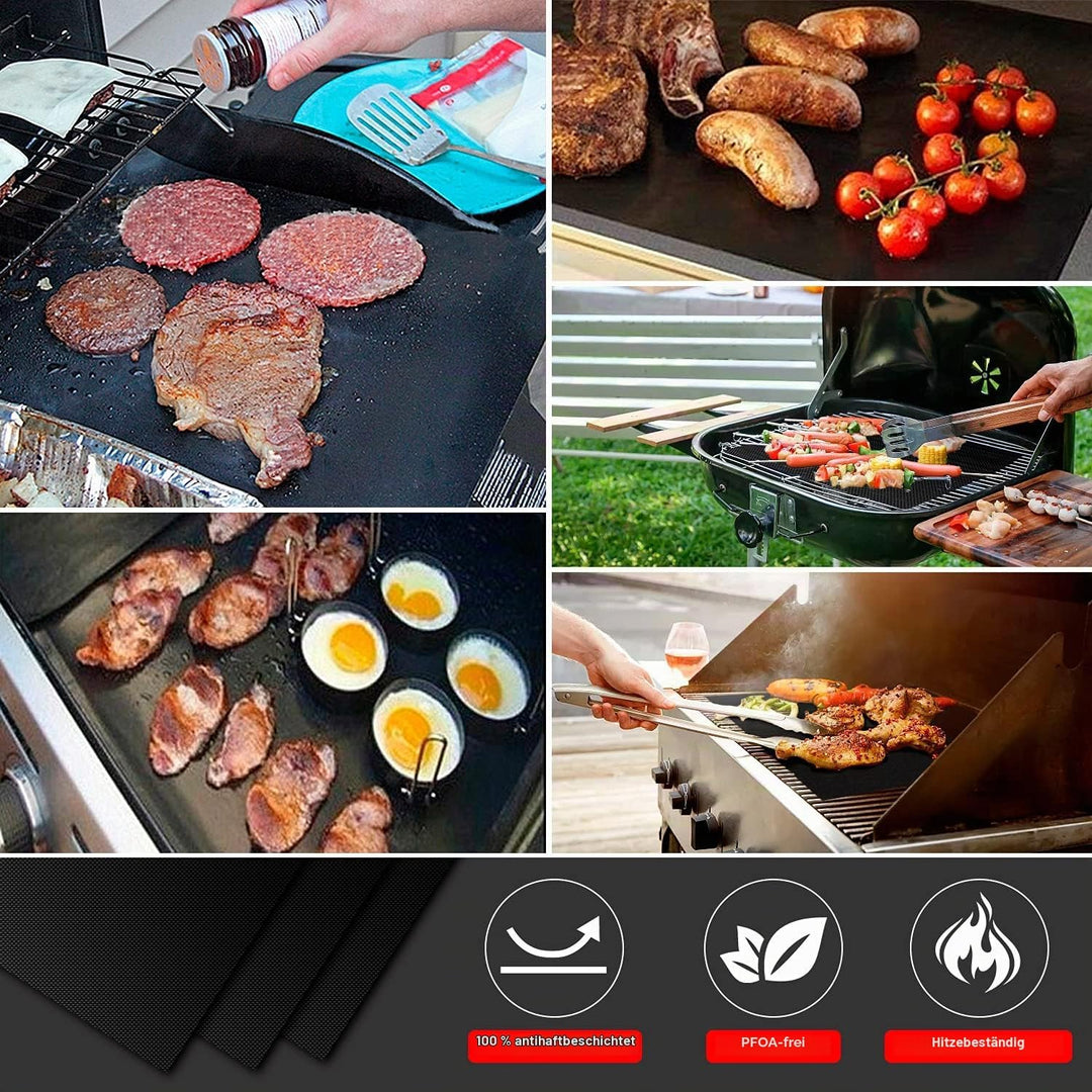 7 Stück Dauerbackfolie für Backofen, 40x33cm Antihaft Backmatte, Wiederverwendbar Backpapier für Den