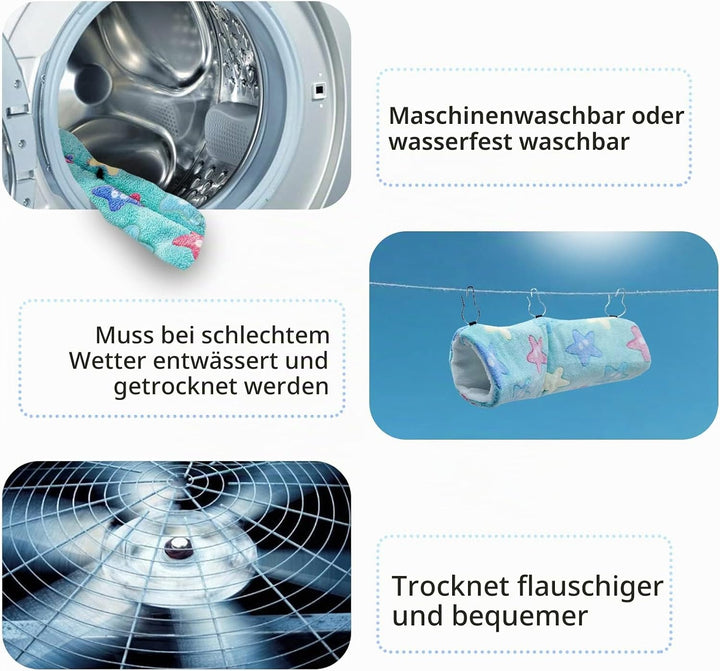 QeeHeng Meerschweinchen Frettchen Ratten Hängematte – Meerschweinchen Hängetunnelbett Haustier Hänge