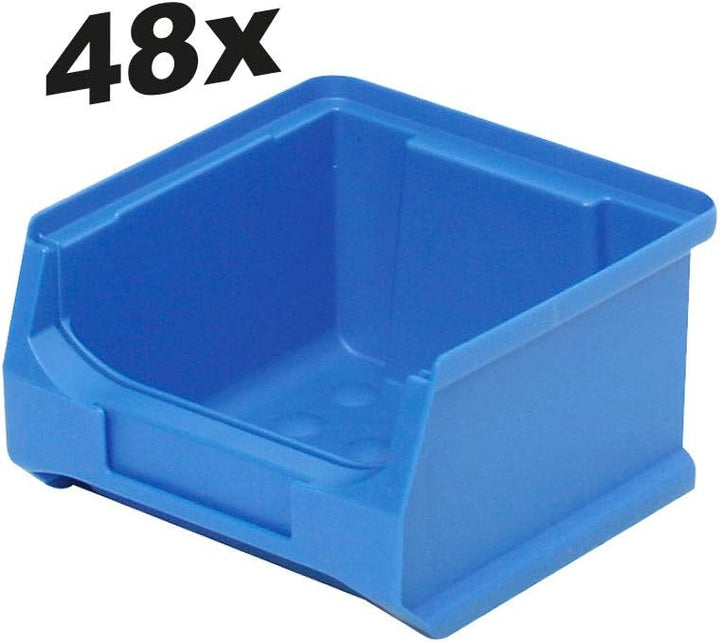 BRB 48x Sichtbox PROFI LB 6, LxBxH 100x100x60 mm, Inhalt 0,3 Liter, blau