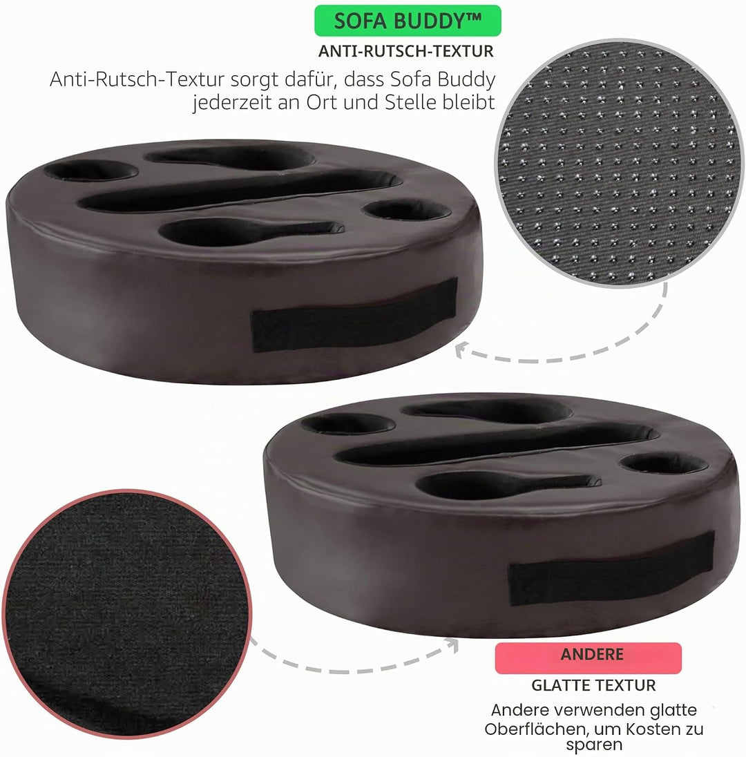 MOOKUNDY Sofa-Buddy Praktischer Couch-Becherhalter, Couch-Untersetzer, Sofa-Becherhalter Das perfekt