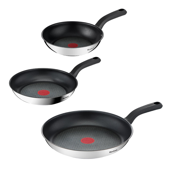 Tefal Comfort Max 3-tlg. Pfannen-Set, Power Resist Versiegelung, Thermo-Signal, Thermo-Fusion Boden,