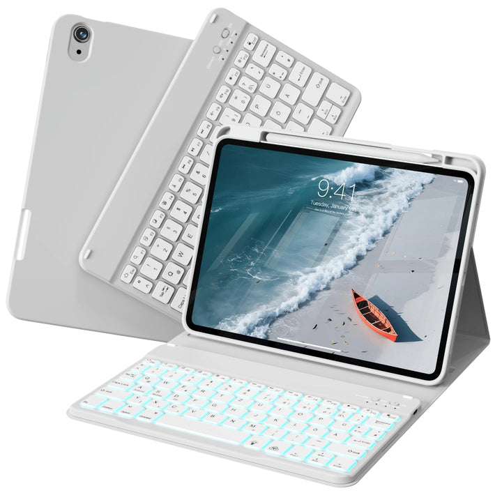 Tastatur Hülle für iPad Air 11 Zoll 2026/2025/2024, iPad Air 10.9 Zoll 2022/2020 5./4. Gen, Magnetis