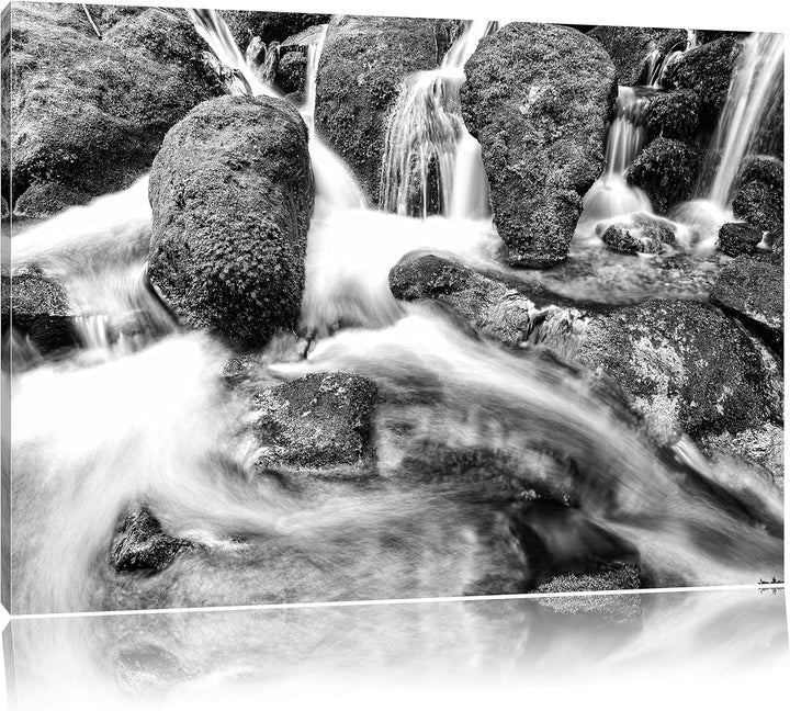 Pixxprint Gertelbach im Schwarzwald als Leinwandbild/Grösse: 100x70 / Wandbild/Kunstdruck/fertig bes