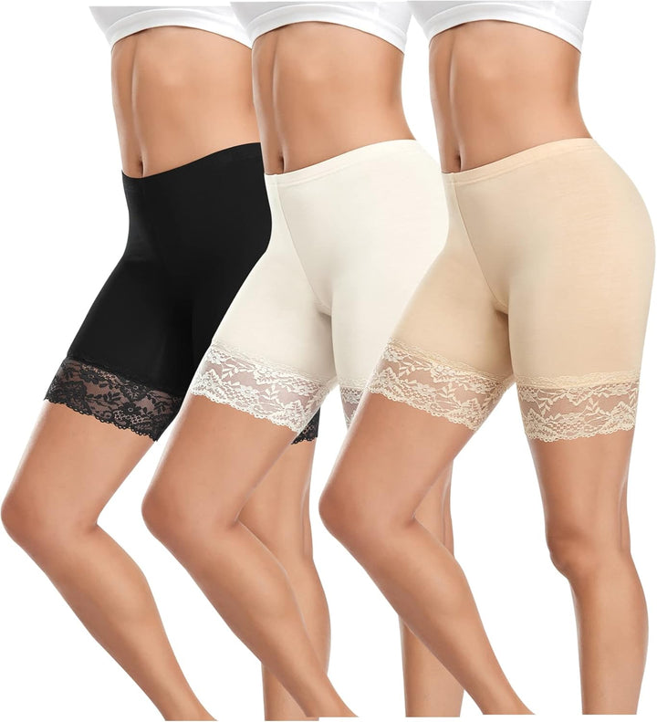 YARRCO Damen Unterhosen Radlerhose Unter Hose Kurz Hohe Taille für Rock Kleid Sommer Boxershorts Unt