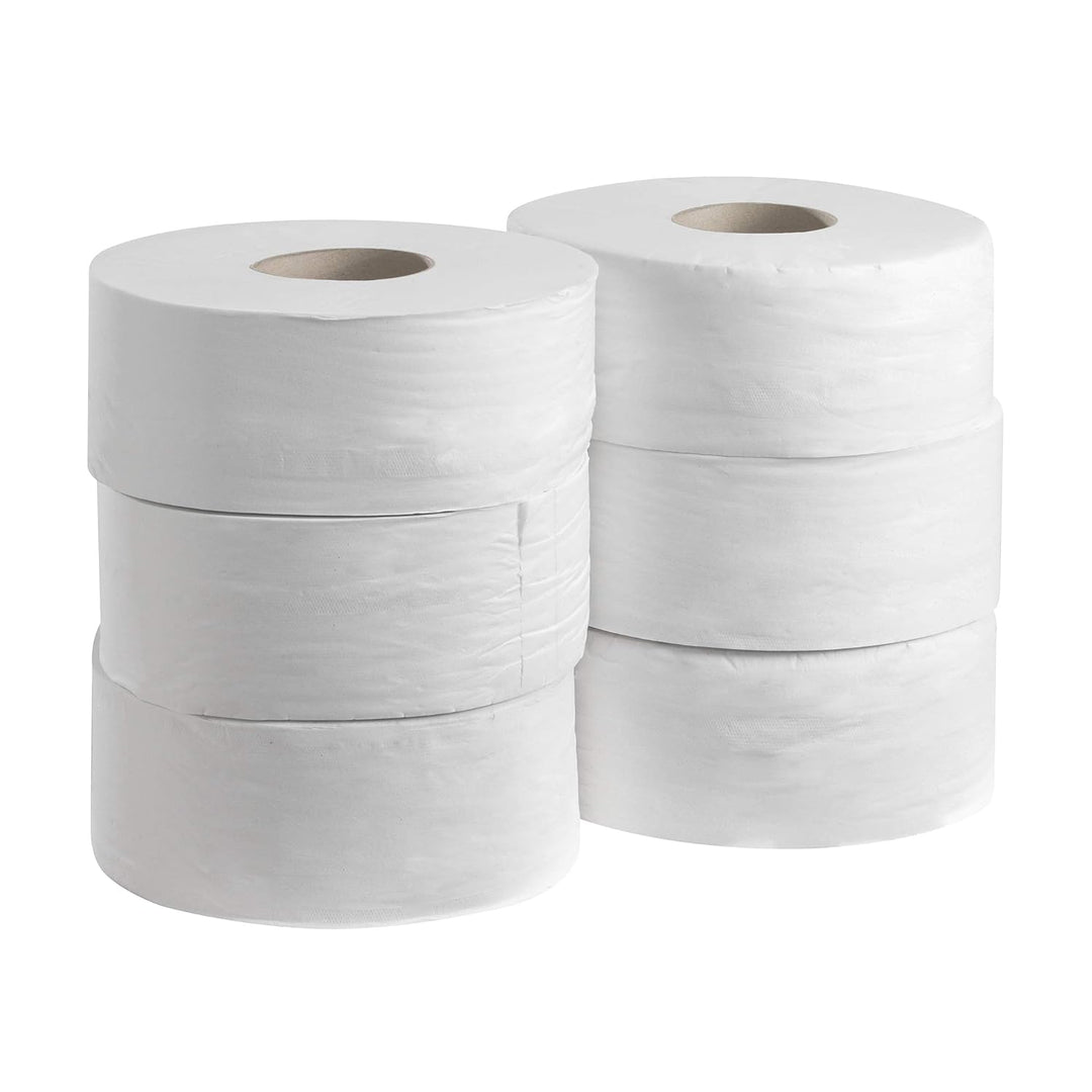 Kleenex Jumbo Toilettenpapierrolle 8570 – 6 Rollen mit je 500 weissen, 2-lagigen Blättern