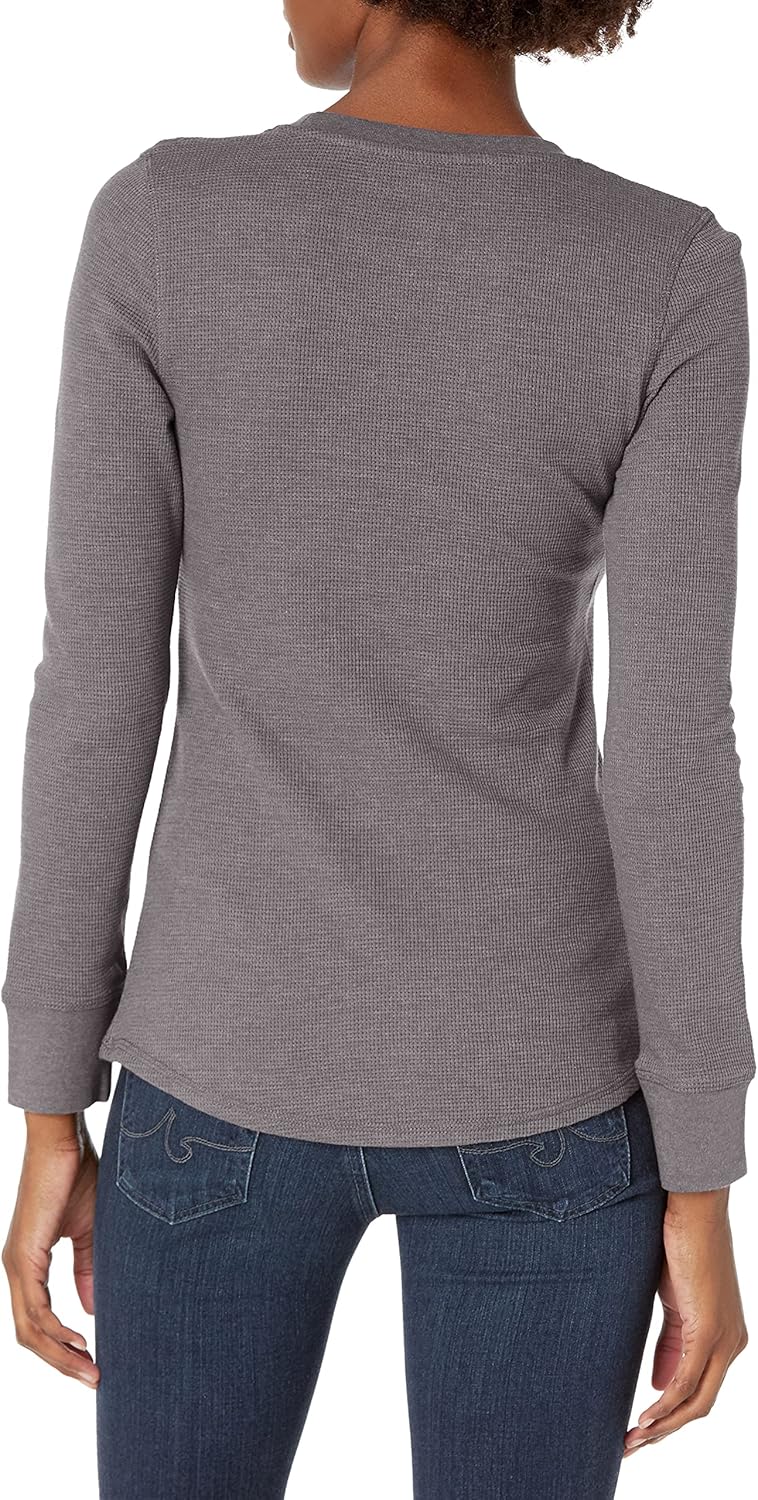Dickies Damen Plus Size Long Sleeve Crew Neck Thermal Shirt Arbeits-T-Shirt XS Graphit, Einfarbig, X