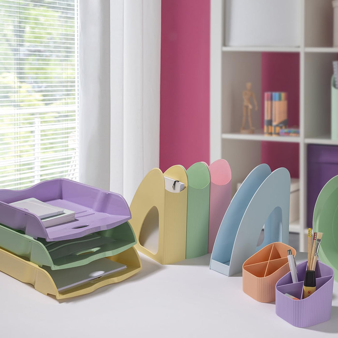 HAN Stehsammler Re-LOOP – 6 STÜCK, say yes to 100% recycled, modernes, junges Design für DIN A4/C4 U