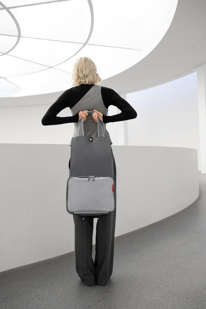 reisenthel foldabletrolley - Faltbarer, kompakter Einkaufswagen - einfach zu verstauen Herringbone G