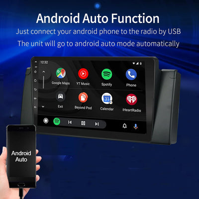 EZoneTronics Carplay Android 10.1 Autoradio Stereo für BMW X5 E53 1999-2006 9 Zoll Touchscreen High