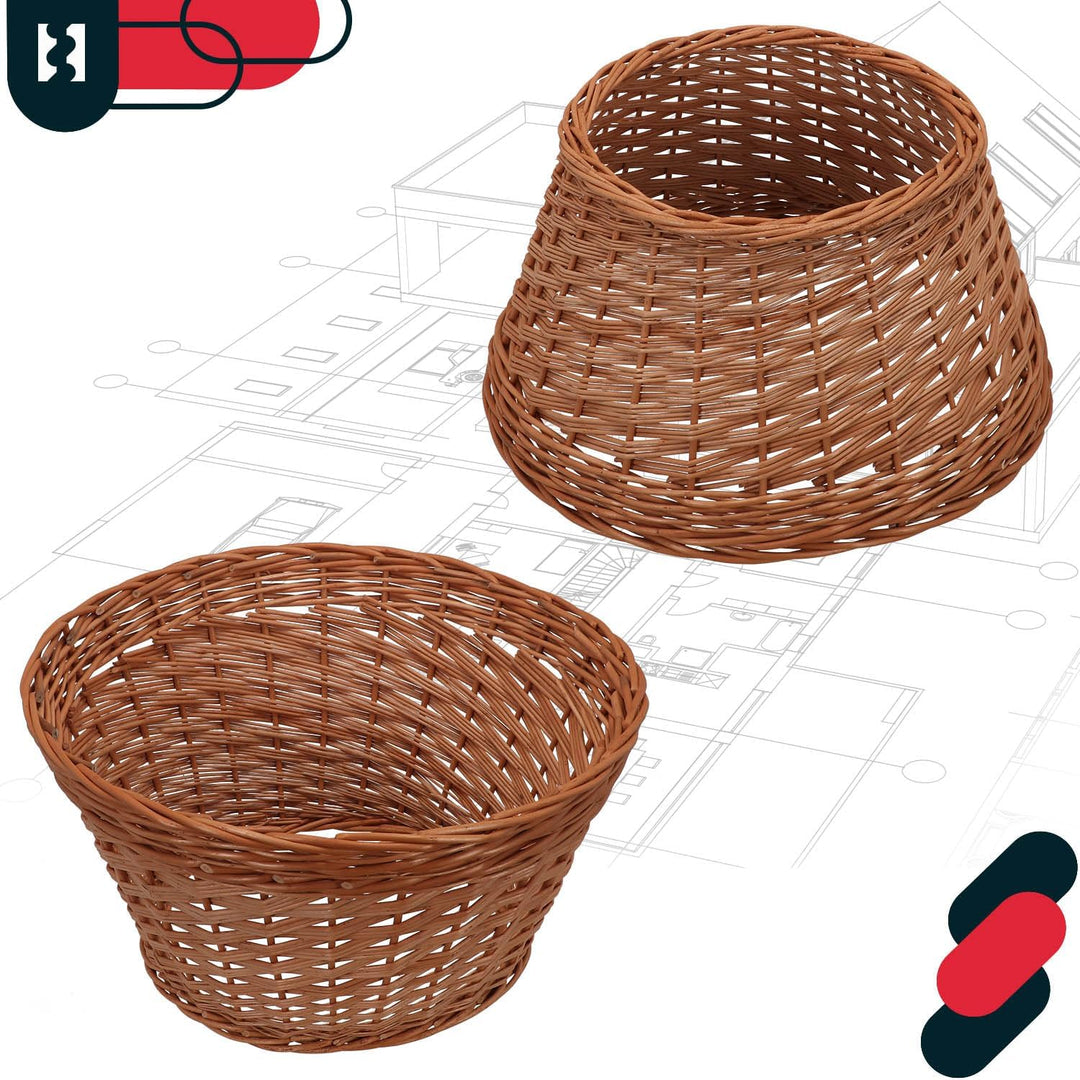 KOTARBAU® Weihnachtsbaum Rock aus Weide Ø 45 cm, Naturfarbe Christbaumständer aus Rattan Natur, Weih