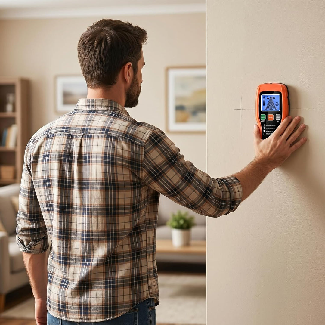 ARCELI 7-in-1 Leitungssuchgerät Leitungssucher Wandscanner mit 3 Holz-Modi,Metall,AC,Wasserwaage + N