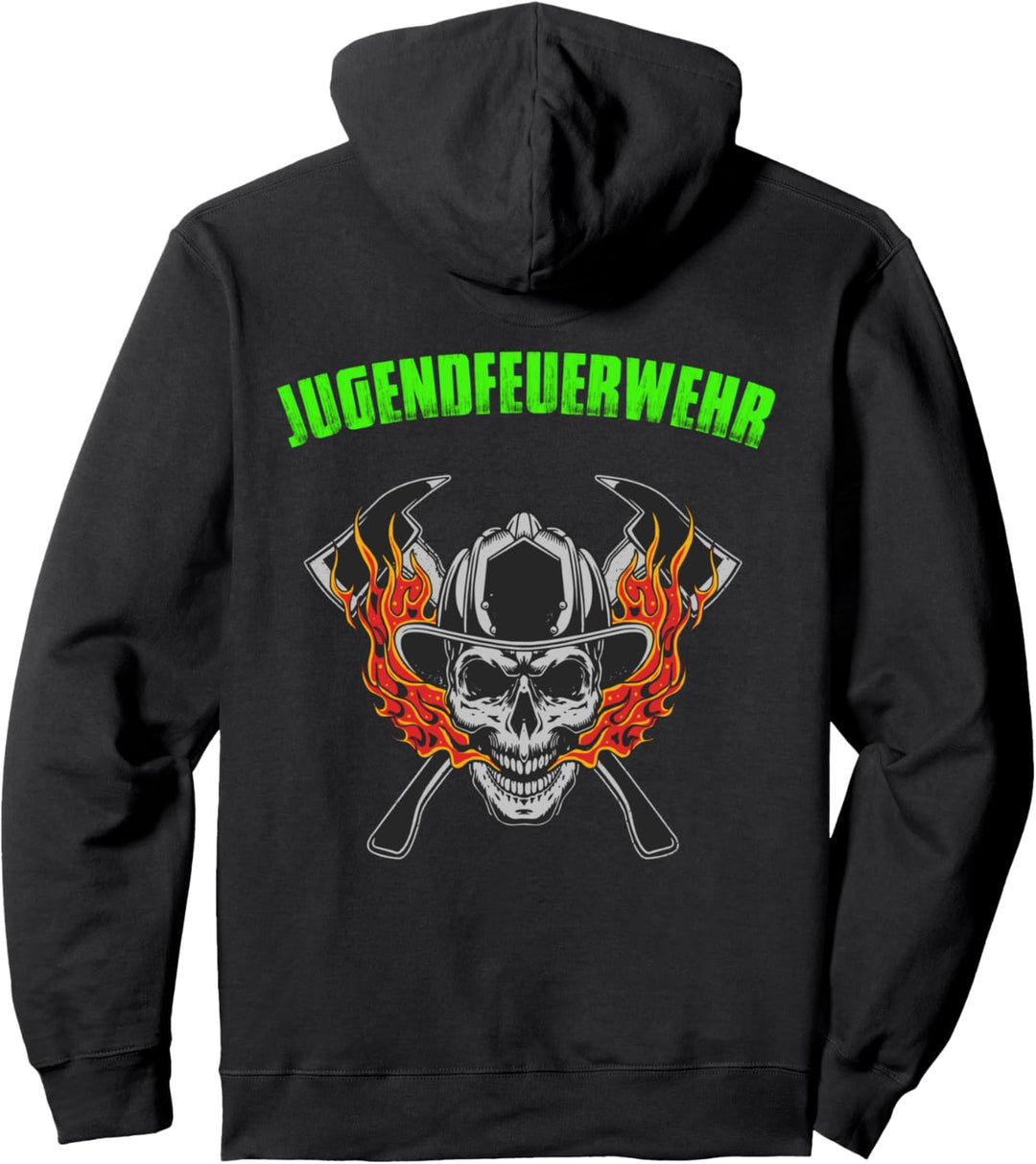 Totenkopf Jugendfeuerwehr Pullover Hoodie