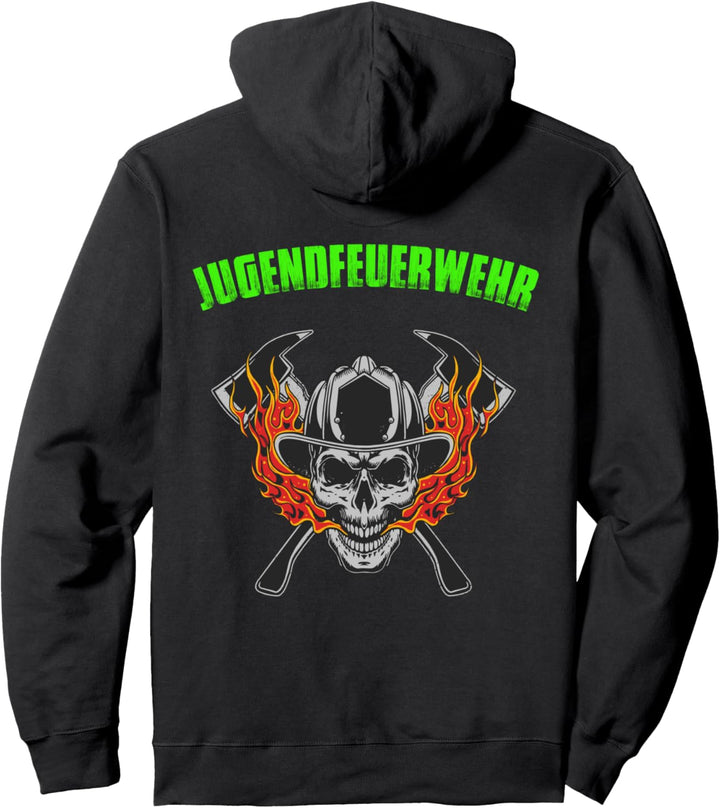 Totenkopf Jugendfeuerwehr Pullover Hoodie