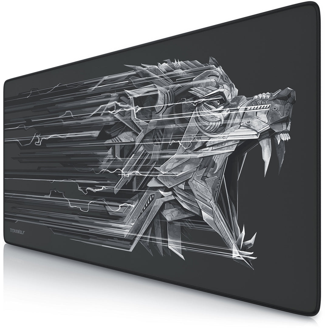 Titanwolf - Gaming Mauspad - 900 x 400 x 4mm - XXL Mousepad - Tischunterlage extra grosses Mauspad M