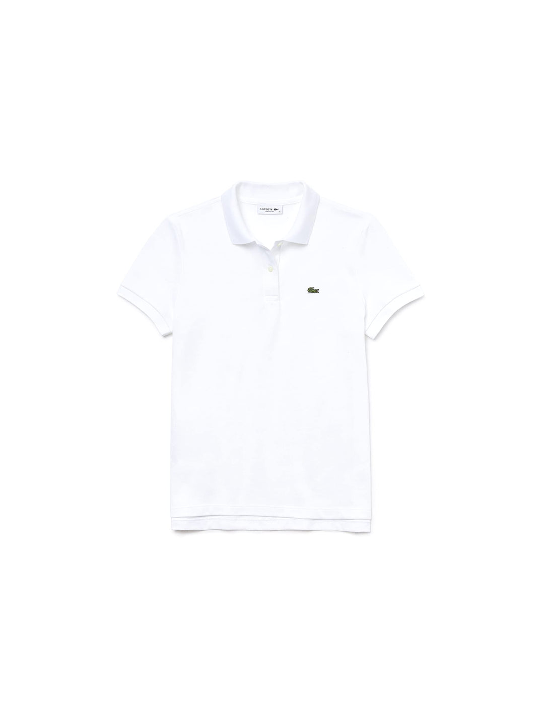 Lacoste Damen Polo-Shirt Kurzarm PF7839, Frauen Polo-Hemd,2 Knopf,Regular Fit 40 Blanc, 40 Blanc