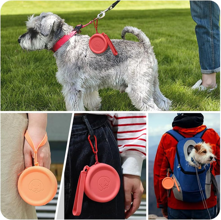 FIDWALL Leckerli-Tasche aus Silikon,2 Stück,Futtertasche für Hundetraining,Hundezubehör,Taschengröss