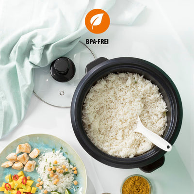 Tristar Reiskocher, 1,5L, Reis für bis zu 10 Personen ohne Anbrennen, Mit Warmhaltefunktion, 500W, S