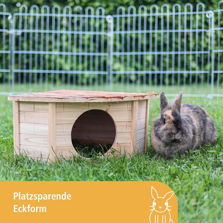 Kerbl Pet 82863 Eckhaus für Nager Nature, 31 x 31 x 20 cm
