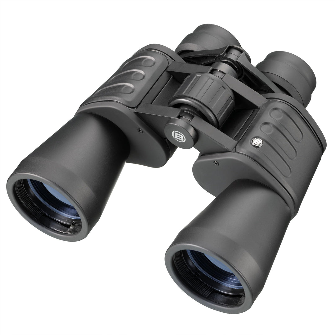 Bresser Fernglas Hunter 10x50 mm mit Prismen aus vollvergütetem BK-7 Glasmaterial, faltbaren Augenmu