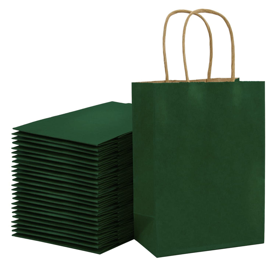 Loveinside 33 X 25,4 X 12,7 cm Papiertüten Kraft Geen Geschenktüten Bulk Mit Griffen Für Geburtstag