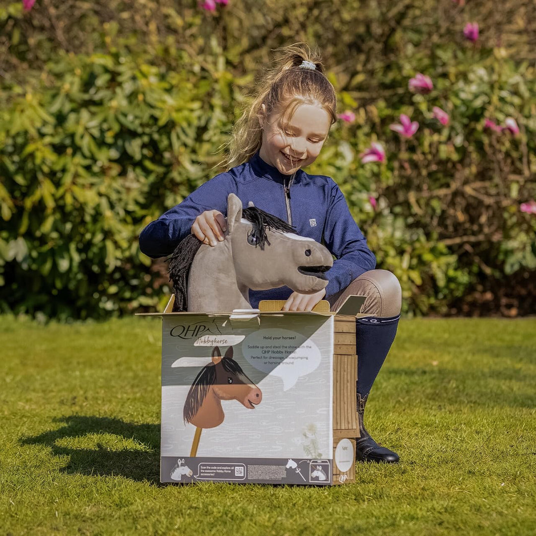 QHP Steckenpferd Hobby Horse (Grau), Grau