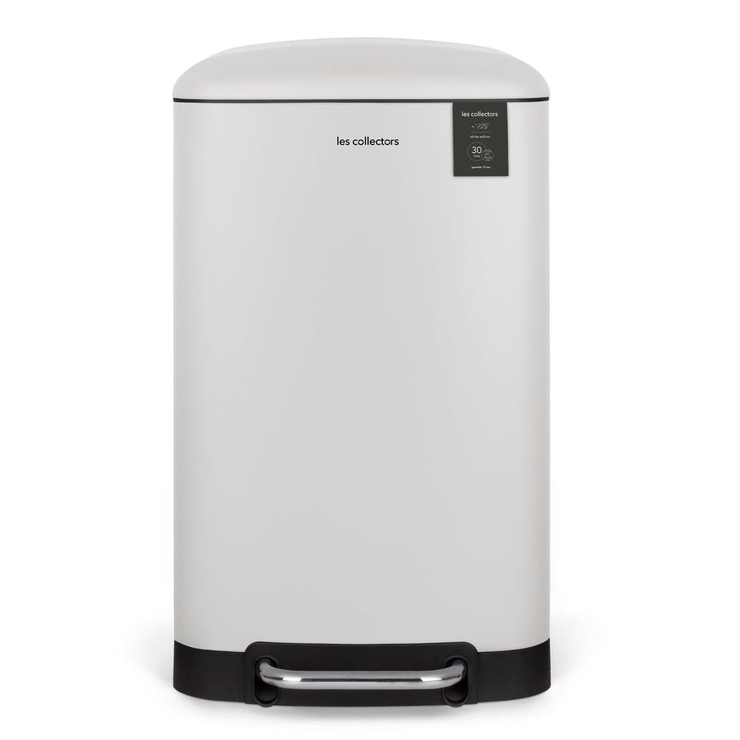 Les Collectors Mülleimer N°728, 30 L, passend für 30–50-Liter-Säcke, Küchen-Tretabfalleimer Edelstah