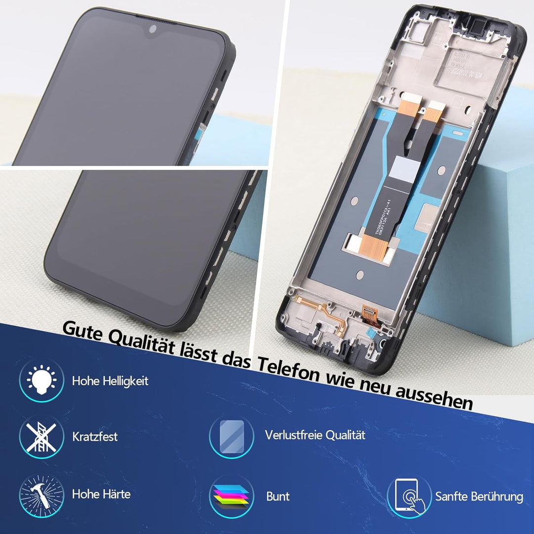 RongZy Display für Realme C20/C11/C21 2021 RMX3231 LCD Bildschirmersatz Digitizer Touchscreen Montie