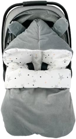 Baby Fusssack für Babyschale leicht dünn ganzjährig Übergang Frühling, Babyfusssack Übergang Frühlin