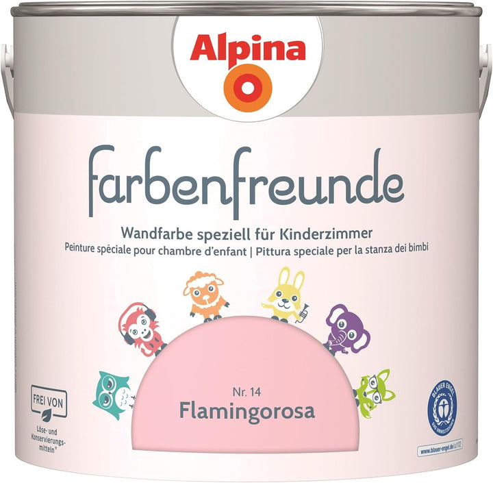 Alpina Farbenfreunde Nr. 14 Flamingorosa 2,5 Liter matt, Flamingorosa