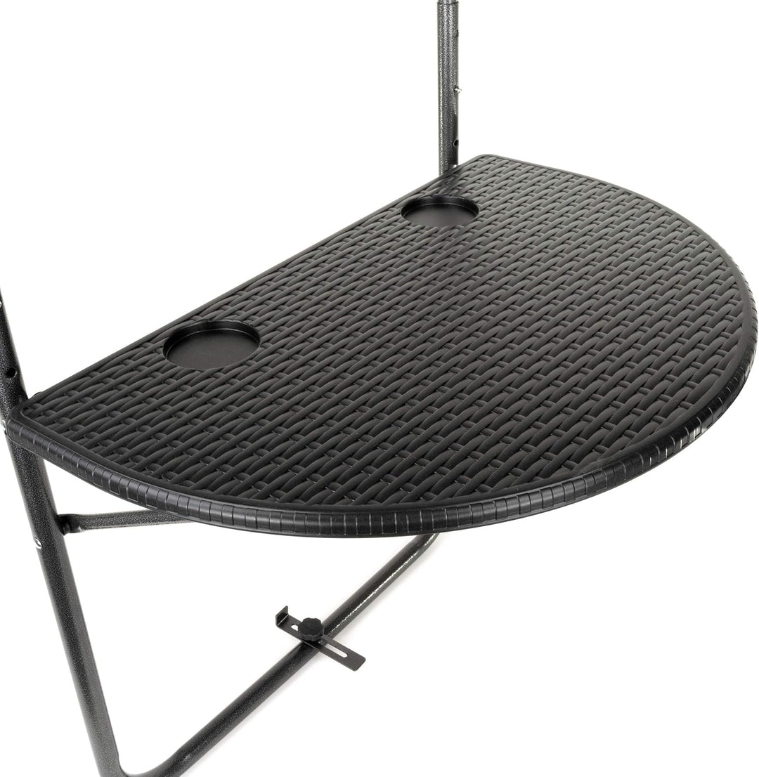 Nexos Trading Balkonhängetisch Balkontisch Wandklapptisch Hängetisch stabil klappbar 59,5 x 40 cm Fa