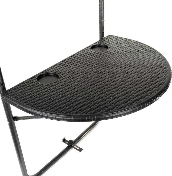 Nexos Trading Balkonhängetisch Balkontisch Wandklapptisch Hängetisch stabil klappbar 59,5 x 40 cm Fa