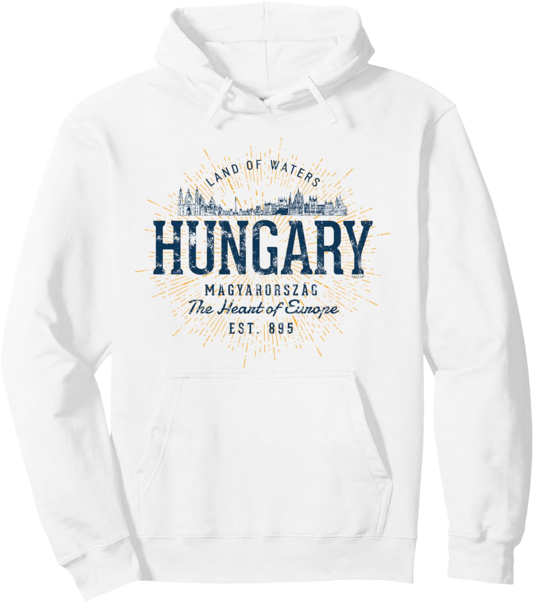 Hungary Retro-Stil Vintage Ungarn Pullover Hoodie