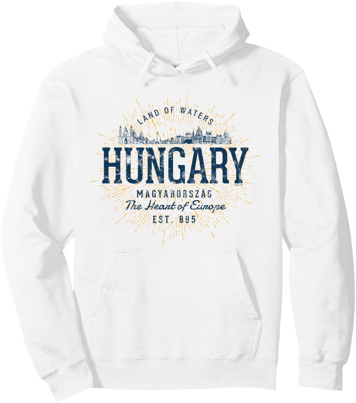 Hungary Retro-Stil Vintage Ungarn Pullover Hoodie
