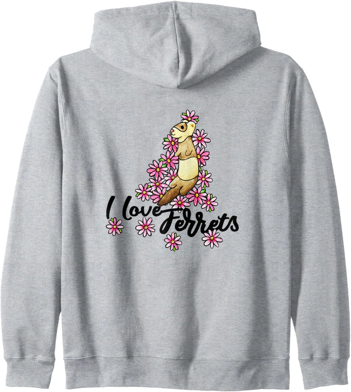 I love ferrets Kapuzenjacke