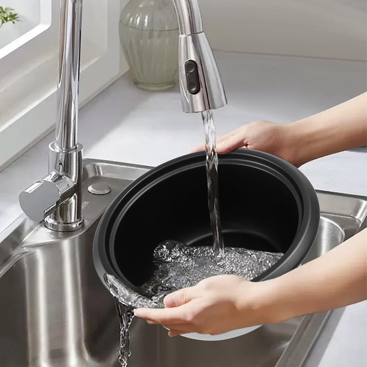 Reiskocher mit Warmhaltefunktion, Elektrischer Rice Cooker klein 1 Liter, Antihaftbeschichtete, mit