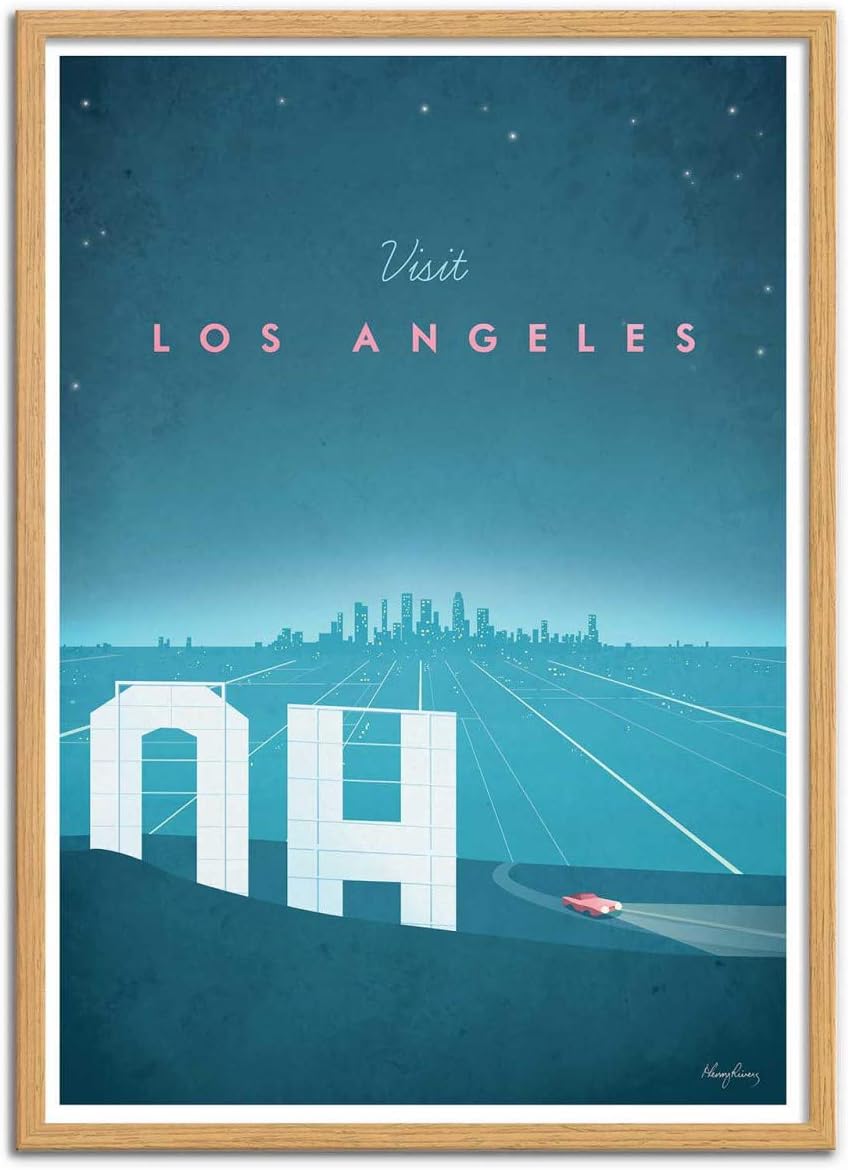 Wall Editions Art-Poster - Visit Los Angeles - Henry Rivers