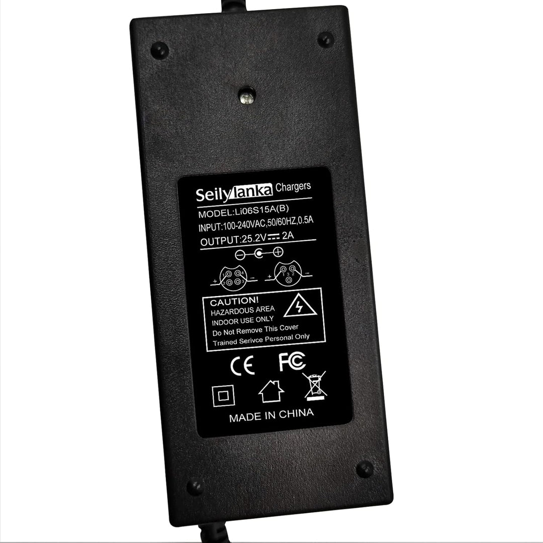25,2V 2A Elektrofahrrad Scooter E-Bike Batterieladegerät 25,2V Li-Ionen-Batterie 24 V 6S, 25,2V 2A