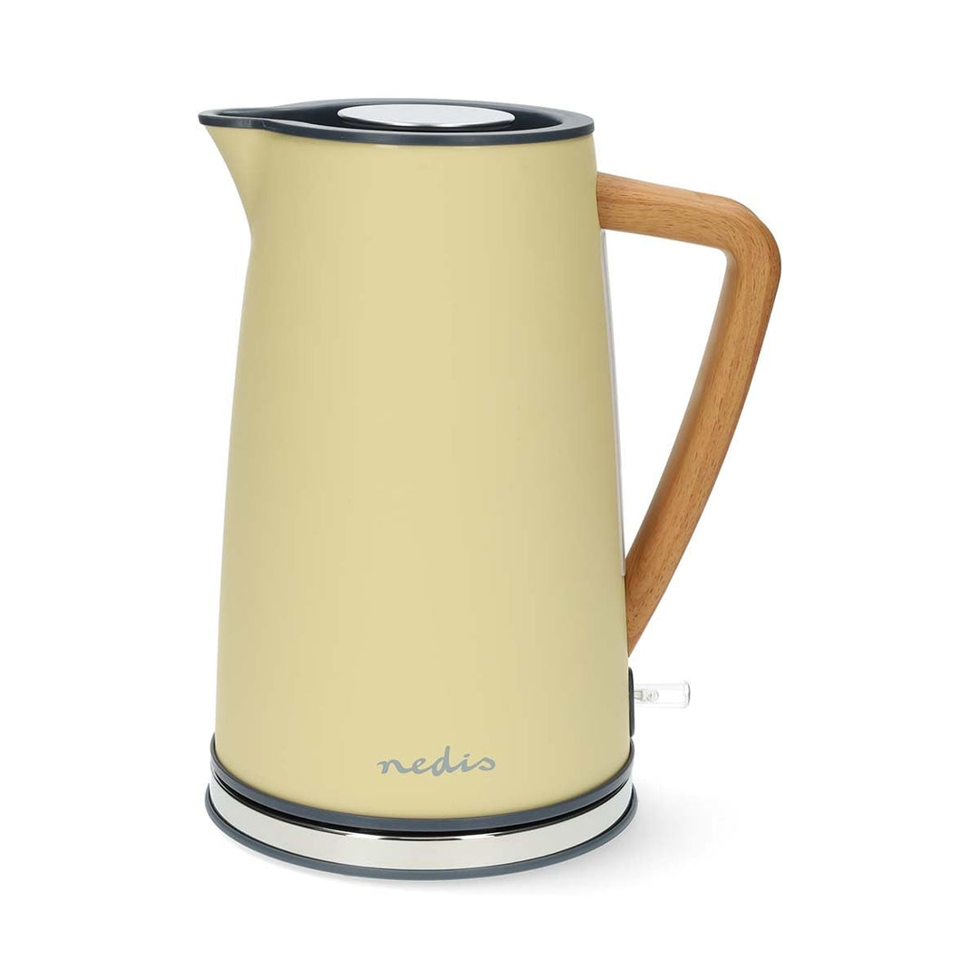 Wasserkocher - 1.7 l - Soft-Touch - Gelb - Um 360 Grad drehbar - Verdecktes Heizelement - Strix Cont