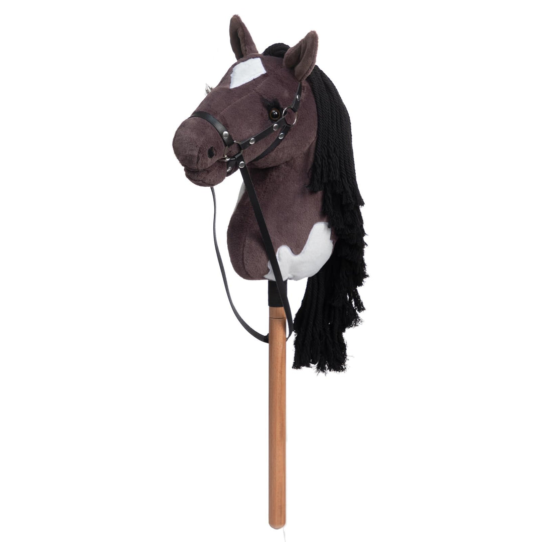 BEJOY Steckenpferd Spielzeug Pferd, Hobby Horse Holzpferd Plüschpferd zum Reiten für Kinder mit Half
