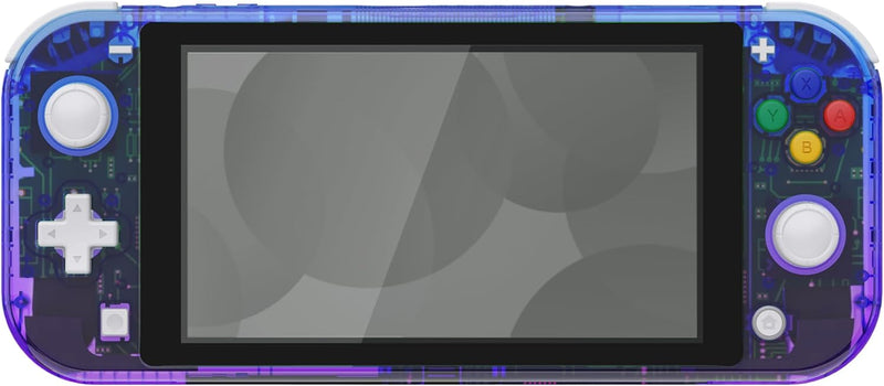eXtremeRate Full Case Shell für Switch Lite Console, DIY-Ersatz Hülle Gehäuse & Tasten & Schutzfolie
