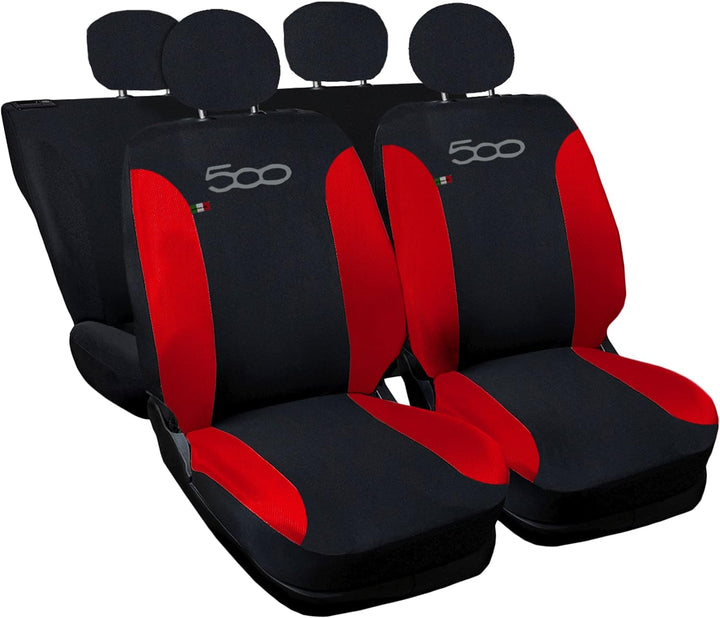 Auto Accessori Lupex - Sitzbezüge für Autositz, kompatibel Autositzbezüge für Cinquecento 500, Schwa
